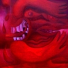 Marion Lucka: Blutfisch, Öl, 50 x 60 cm (1998)