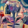 Marion Lucka: Chaotic, Öl, 60 x 80 cm (2008)