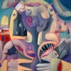 Marion Lucka: Chaotic, Öl, 60 x 80 cm (2008)