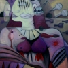 Marion Lucka: Angst, Öl, 70 x 80 cm, (2005)