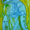 Marion Lucka: Gefressen, Öl, 90 x 100 xm (1994)