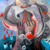 Marion Lucka: Geh weg, Öl, 70 x 100 cm (2008)