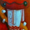 Marion Lucka: Haus im Kopf, Öl, 60 x 90 cm (1999)