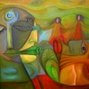 Marion Lucka: Herbsttraum, Öl, 50 x 70 cm (2013)