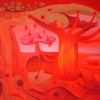 Marion Lucka: Im Feuer, Öl, 70 x 100 cm (2006)