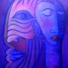 Marion Lucka: Im Schlaf, Öl, 50 x 60 cm (2004)