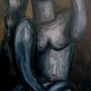Marion Lucka: In Erwartung, Öl, 20 x 40 cm (1996)