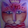 Marion Lucka: Kater, Öl, 30 x 30 cm (2012)