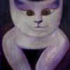 Marion Lucka: Kater, Öl, 40 x 50 cm (1998)