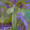 Marion Lucka: Rückzug, Öl, 60 x 70 cm (1990)