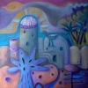 Marion Lucka: Südlich, Öl, 40 x 40 cm (2011)