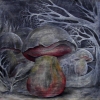 Marion Lucka: Satanspilze, Öl, 70 x 80 cm (1979)