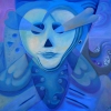 Marion Lucka: Schöner Tod?, Öl, 70 x 70 cm (2011)