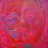Marion Lucka: Seelengesicht, Öl. 90 x 100 cm (1997)
