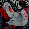 Marion Lucka: Tag im Sommer, Öl, 80 x 80 cm (1998)