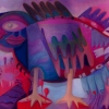 Marion Lucka: Tollervogel, Öl, 60 x 80 cm (2004)