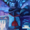Marion Lucka: Tod, Öl, 50 x 60 cm (1993)