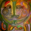 Marion Lucka: Verbindung, Öl, 120 x 150 cm(1995)