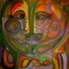 Marion Lucka: Verbindung, Öl, 120 x 150 cm (1995)