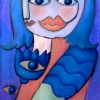 Marion Lucka: Warten auf Nova, Öl, 50 x 70 cm (2002)