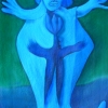 Marion Lucka: Wassergeist2, Öl,40 x 50 cm (2001)