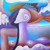 Marion Lucka: Wassergeist, Öl, 60 x 70 cm (1994)