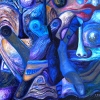 Marion Lucka: Wunschkind, Acryl, 60 x 80 cm (1996)