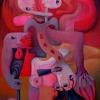 Marion Lucka: Zuviel, Öl, 70 x 90 cm (2005)