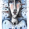 Marion Lucka: April, Tusche (2010)