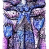 Marion Lucka: Blauengel, Tusche (2010)