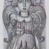 Engel, Bleistift (2018)