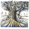 Marion Lucka: Am Baum, Buntstift (2010)