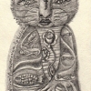 Marion Lucka: Aprilkatze, Bleistift (2014)