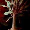 Marion Lucka: Baum, Aquarell, 30 x 40 cm (1990)