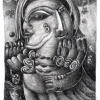 Marion Lucka: Doppelengel, Bleistift (2000)