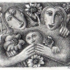 Marion Lucka: Bleistift, Familie (2003)