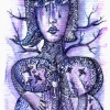 Marion Lucka: Februar, Tusche/Aquarell (2012)