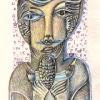 Marion Lucka: Kreta, Bunt/Bleistift (2014)