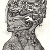 Marion Lucka: Letzter Kopf im Mai, 8 x 12 cm (2016)