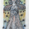 Marion Lucka: Montagsengel, Buntstift (2015)