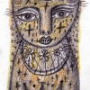 Marion Lucka: Novemberkreuzkatze, Bunt/Bleistiftzeichnung (2015)