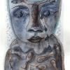 Marion Lucka: Trauerkatze, Tusche/Aquarell, 8 x12 cm (2015)
