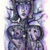 Marion Lucka: Trauige, Tusche (2013)