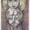 Engel, Bleistift, 7 x 10 cm (2019)